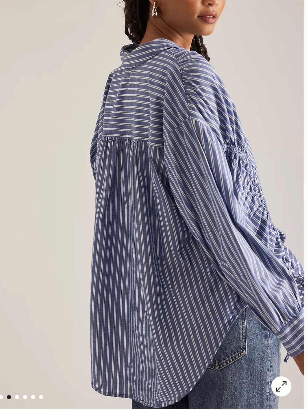 Pilcro Reworked Ruched Drawstring Shirt - Picture 5 of 8